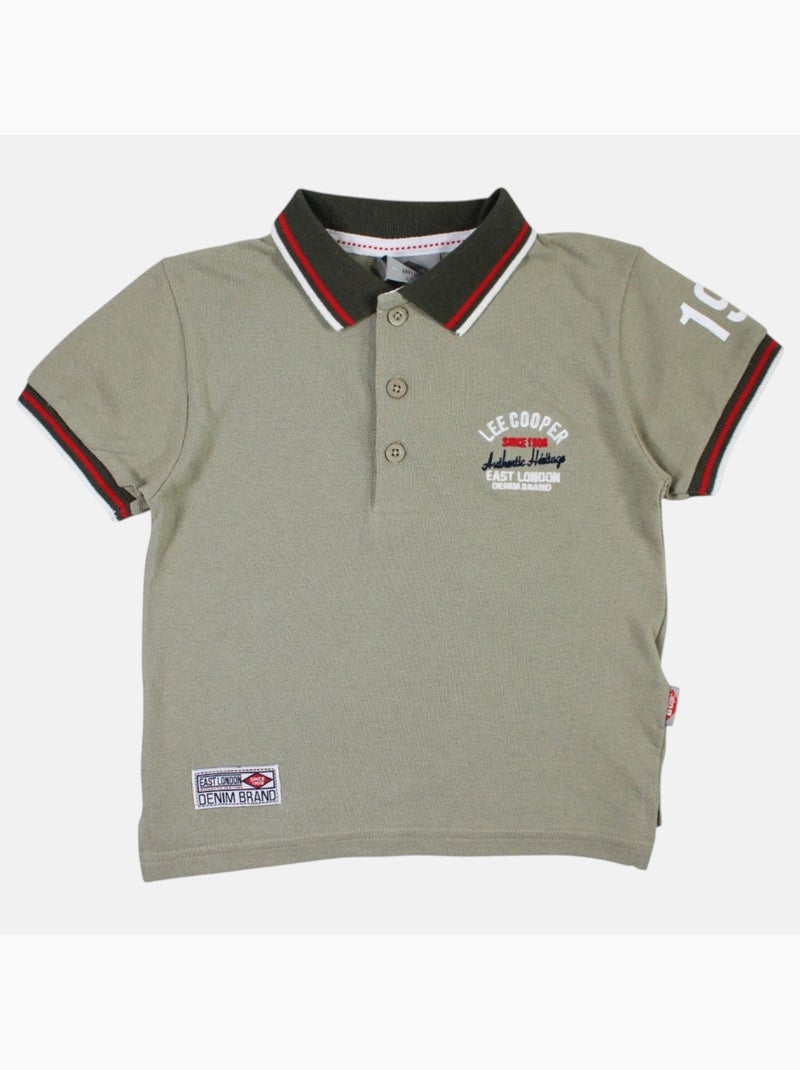 Lee Cooper - Completo polo e short neonato bambino Cachi - Kiabi