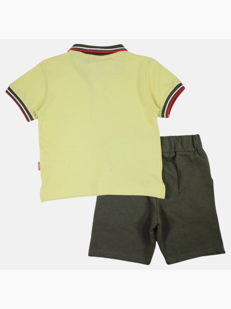 Lee Cooper - Completo polo e short neonato bambino Verde - Kiabi