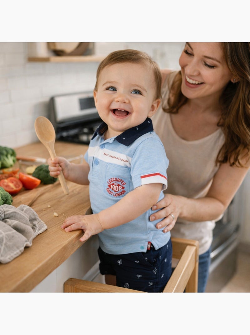 Lee Cooper - Completo polo e short neonato Blu - Kiabi