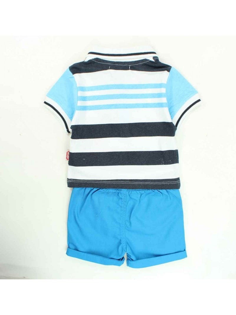 Lee Cooper - Completo polo e short neonato Blu - Kiabi