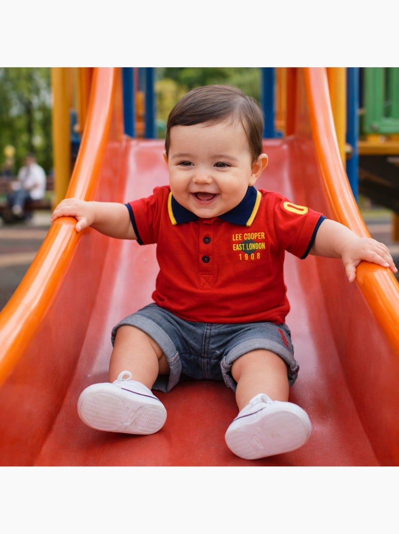 Lee Cooper - Completo polo e short neonato Rosso - Kiabi