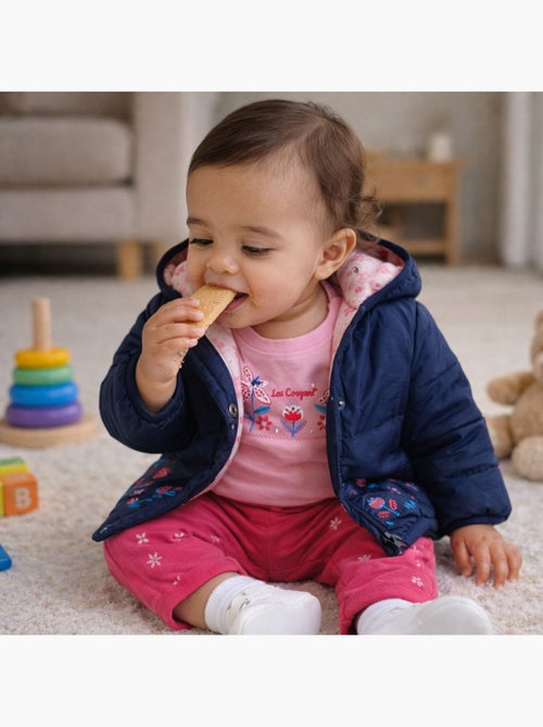 Lee Cooper - Completo t-shirt e pantalone con giacca con cappuccio neonata - Kiabi