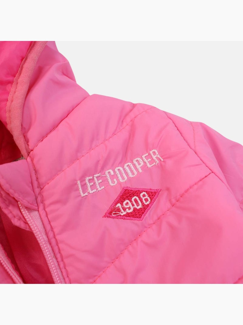 Lee Cooper - Completo t-shirt e pantalone con giacca con cappuccio neonata Rosa - Kiabi