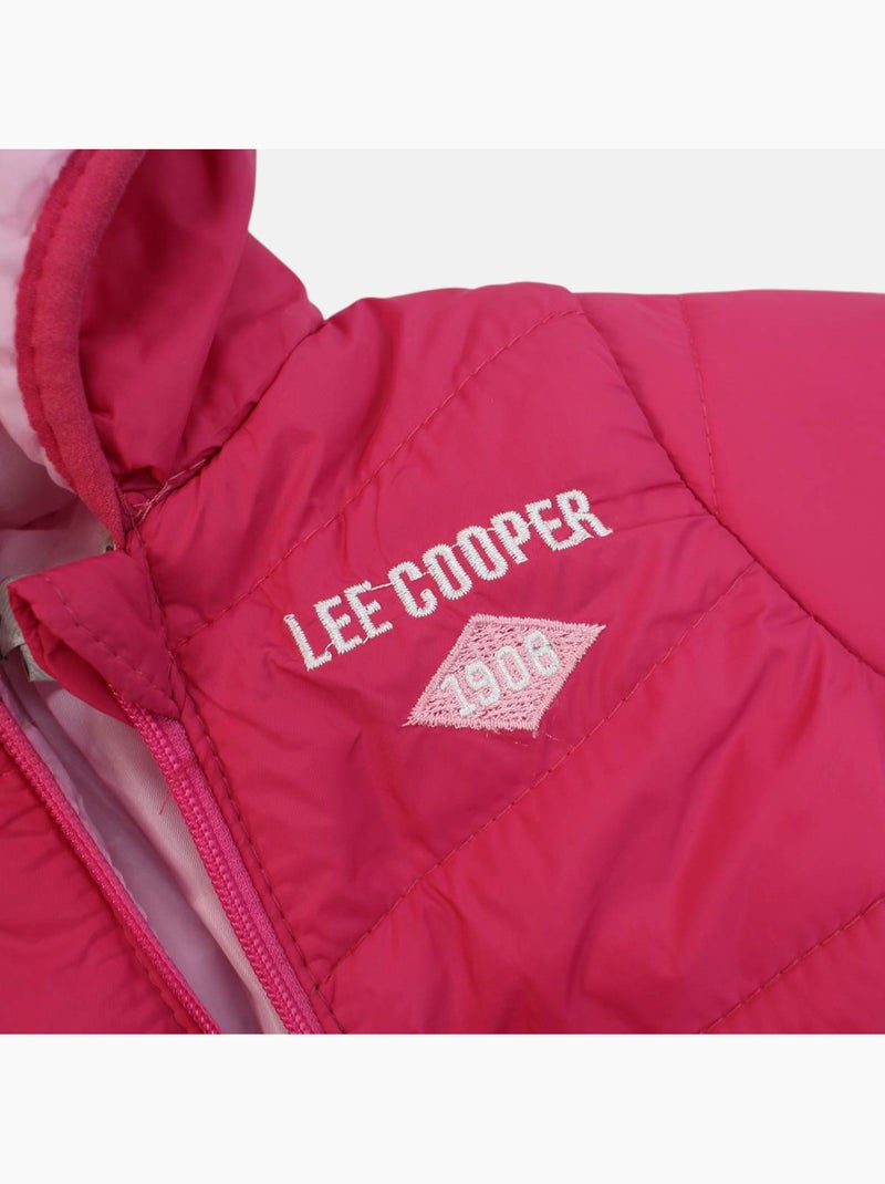 Lee Cooper - Completo t-shirt e pantalone con giacca con cappuccio neonata Rosa fucsia - Kiabi