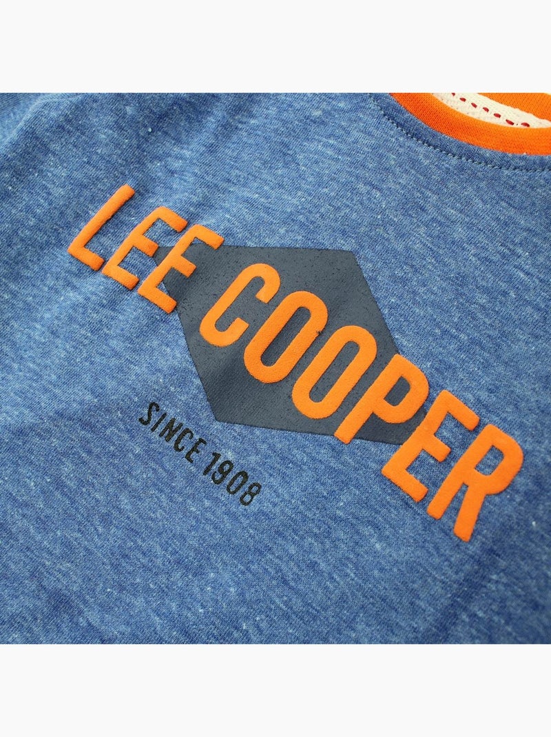 Lee Cooper - Completo t-shirt manica lunga con cappotto e pantalone neonato Blu marino - Kiabi