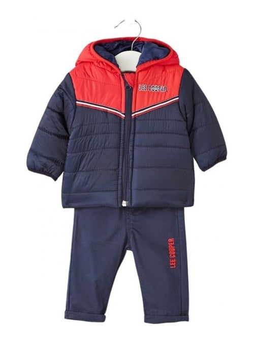 Lee Cooper - Completo t-shirt manica lunga con cappotto e pantalone neonato - Kiabi