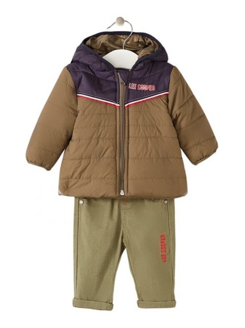 Lee Cooper - Completo t-shirt manica lunga con cappotto e pantalone neonato - Kiabi
