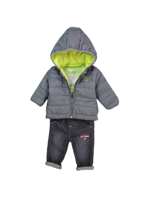 Lee Cooper - Completo t-shirt manica lunga con cappotto e pantalone neonato - Kiabi