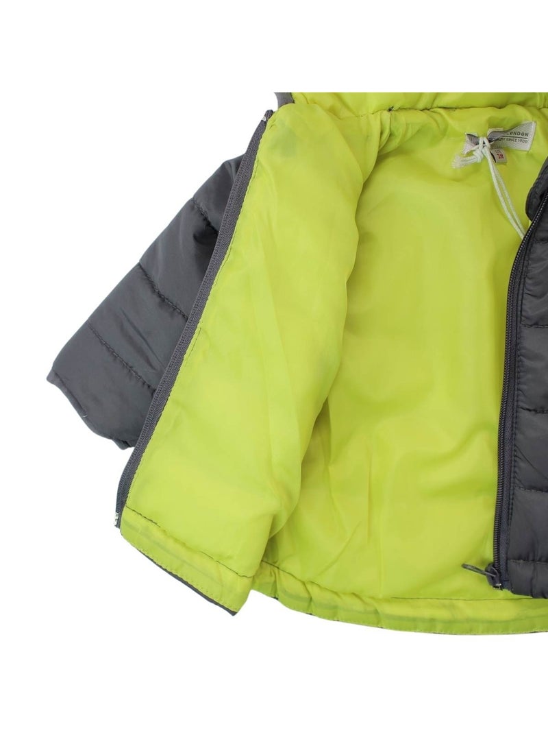Lee Cooper - Completo t-shirt manica lunga con cappotto e pantalone neonato Grigio - Kiabi