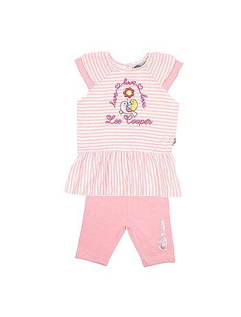 Lee Cooper - Completo vestito e leggings neonato