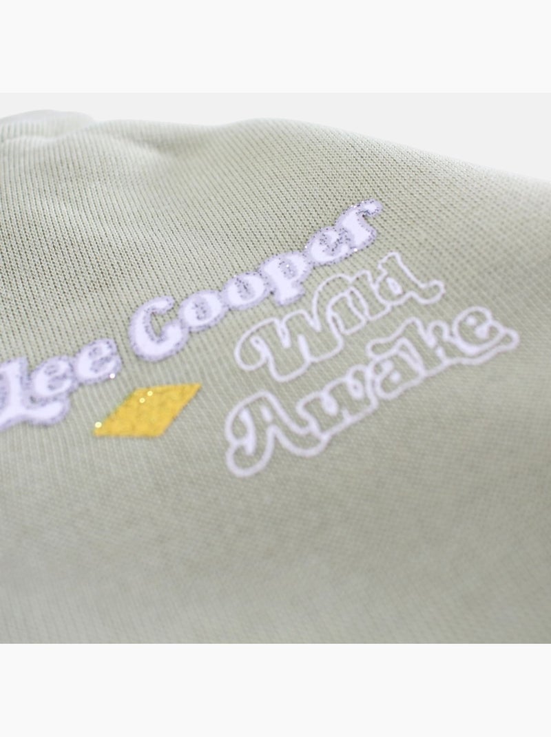 Lee Cooper - Conjunto chándal niña con una chaqueta de manga larga y un pantalón jogging Verde - Kiabi