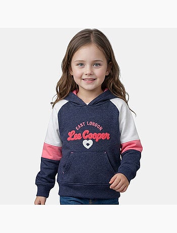 Lee Cooper - Felpa con cappuccio bambina