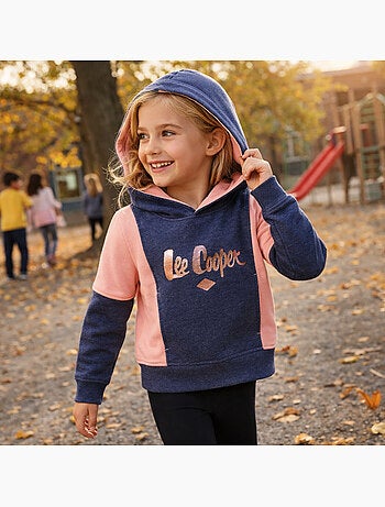 Lee Cooper - Felpa con cappuccio bambina