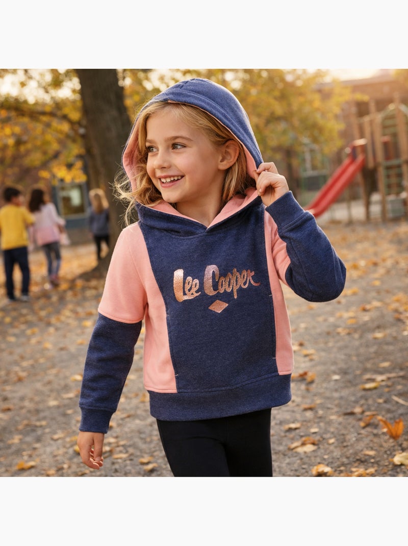 Lee Cooper - Felpa con cappuccio bambina Blu marino - Kiabi
