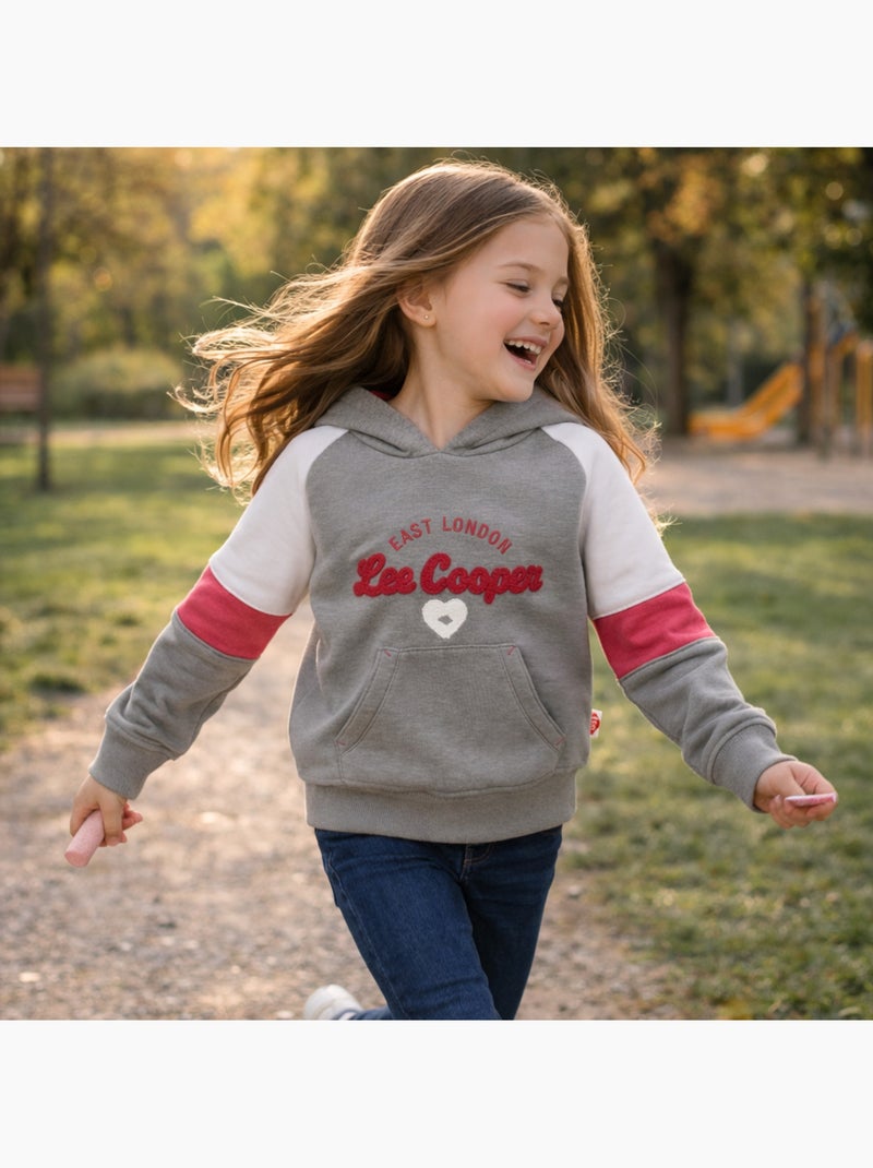 Lee Cooper - Felpa con cappuccio bambina Grigio - Kiabi