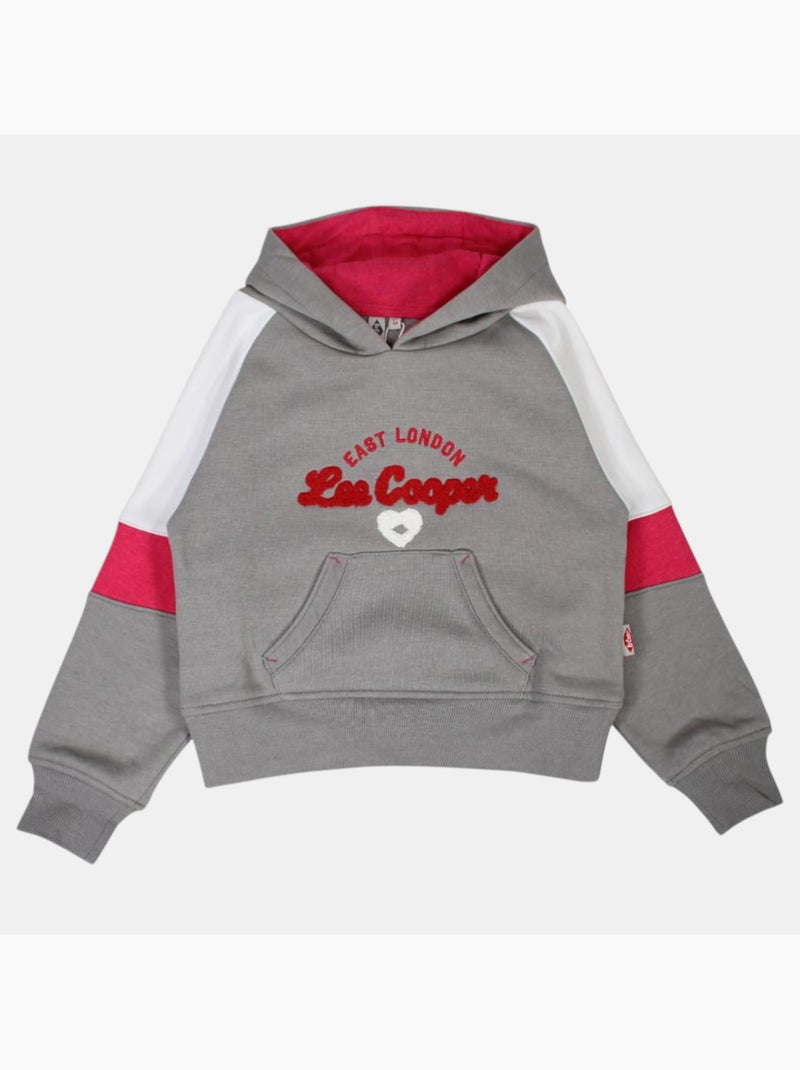 Lee Cooper - Felpa con cappuccio bambina Grigio - Kiabi