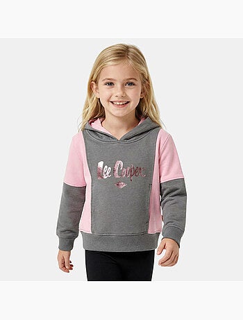 Lee Cooper - Felpa con cappuccio bambina