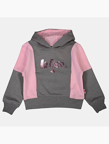 Lee Cooper - Felpa con cappuccio bambina