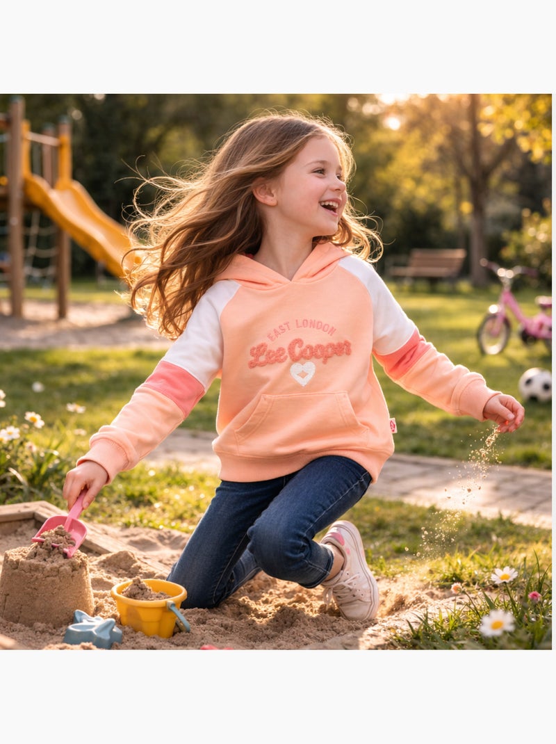 Lee Cooper - Felpa con cappuccio bambina Rosa - Kiabi