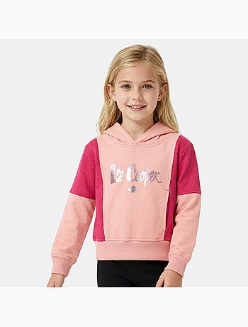 Lee Cooper - Felpa con cappuccio bambina