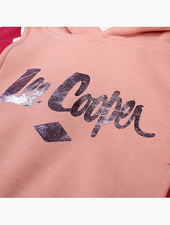 Lee Cooper - Felpa con cappuccio bambina