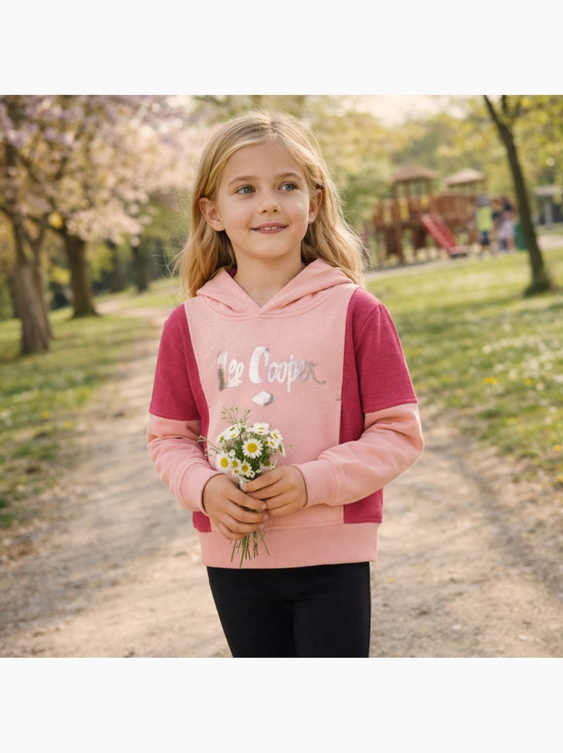 Lee Cooper - Felpa con cappuccio bambina Rosa - Kiabi