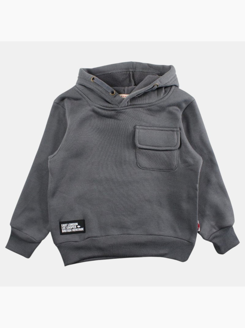 Lee Cooper - Felpa con cappuccio bambino Grigio antracite - Kiabi