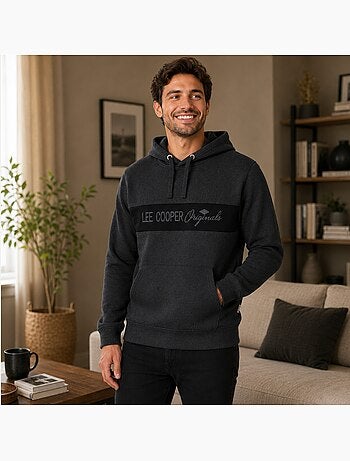 Lee cooper - felpa con cappuccio da uomo