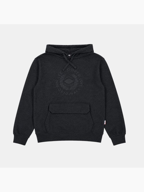 Lee cooper - felpa con cappuccio e cordino, tasca a marsupio - Kiabi