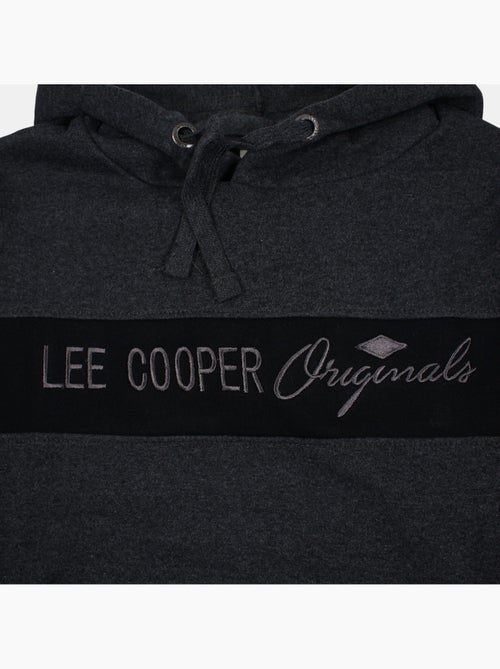 Lee cooper - felpa con cappuccio e cordino, tasca a marsupio - Kiabi