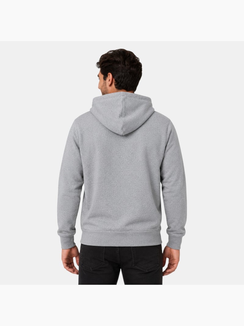 Lee cooper - felpa con cappuccio e cordino, tasca a marsupio Grigio - Kiabi