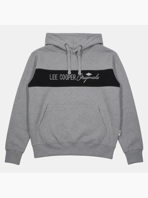 Lee cooper - felpa con cappuccio e cordino, tasca a marsupio - Kiabi