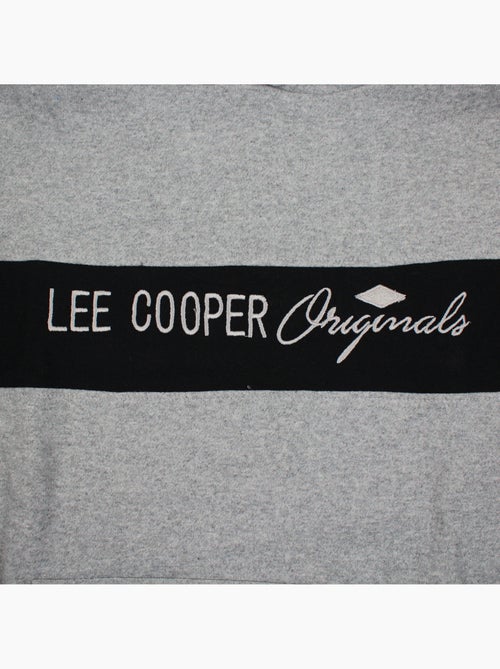 Lee cooper - felpa con cappuccio e cordino, tasca a marsupio - Kiabi