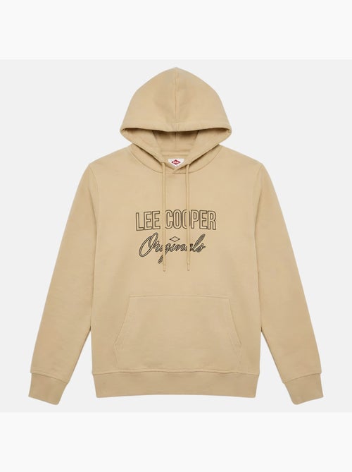 Lee cooper - felpa con cappuccio stampata, tasca a marsupio - Kiabi
