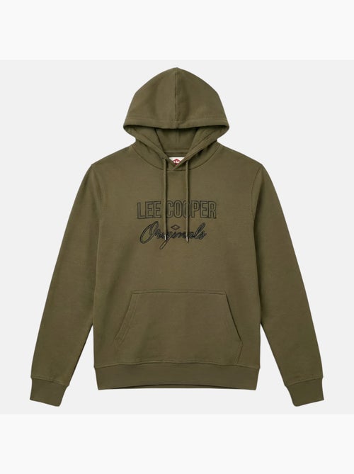 Lee cooper - felpa con cappuccio stampata, tasca a marsupio - Kiabi