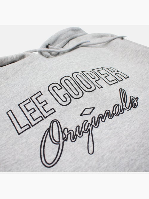 Lee cooper - felpa con cappuccio stampata, tasca a marsupio - Kiabi