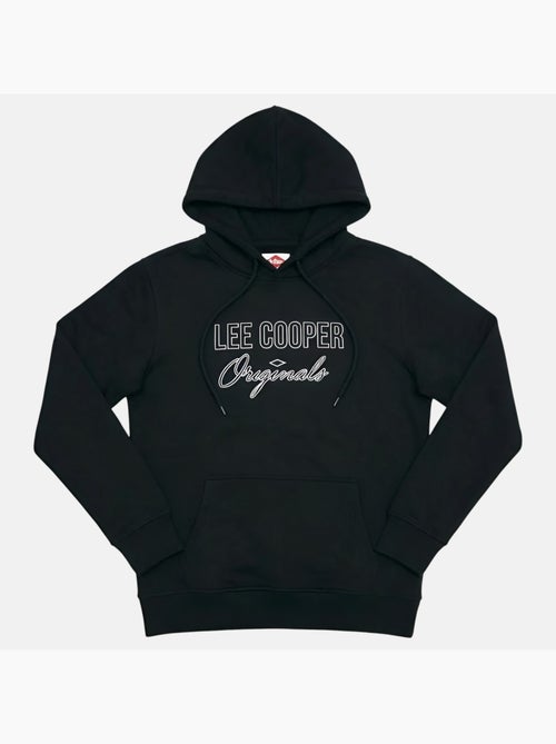 Lee cooper - felpa con cappuccio stampata, tasca a marsupio - Kiabi
