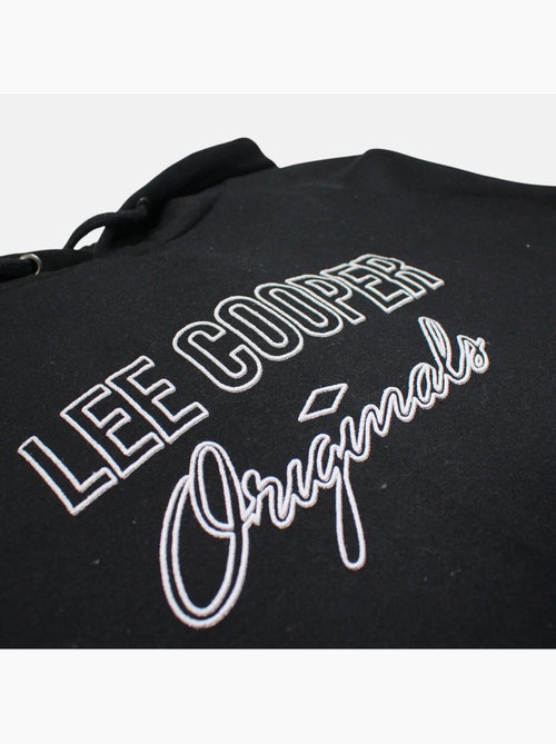 Lee cooper - felpa con cappuccio stampata, tasca a marsupio - Kiabi