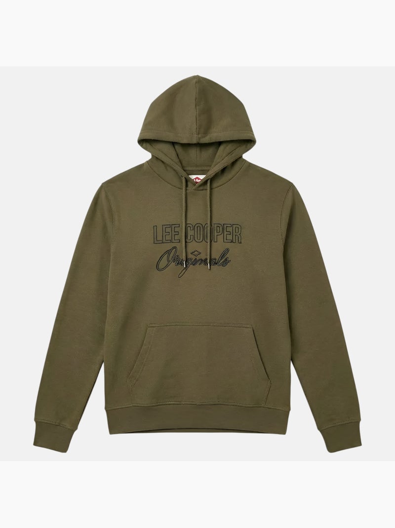 Lee Cooper - Felpa uomo con cappuccio Cachi - Kiabi