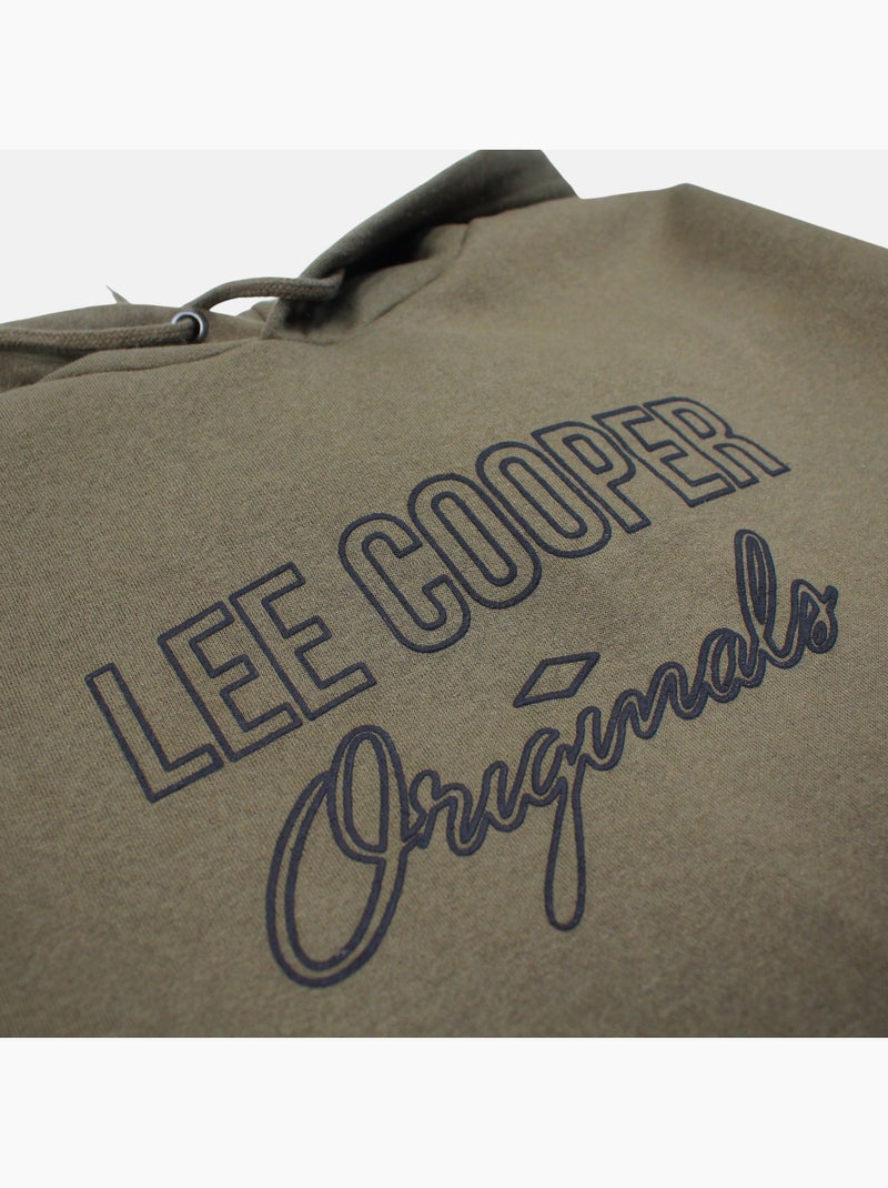 Lee Cooper - Felpa uomo con cappuccio Cachi - Kiabi