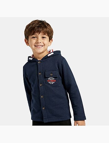 Lee Cooper - Giacca con cappuccio abbottonata da ragazzo