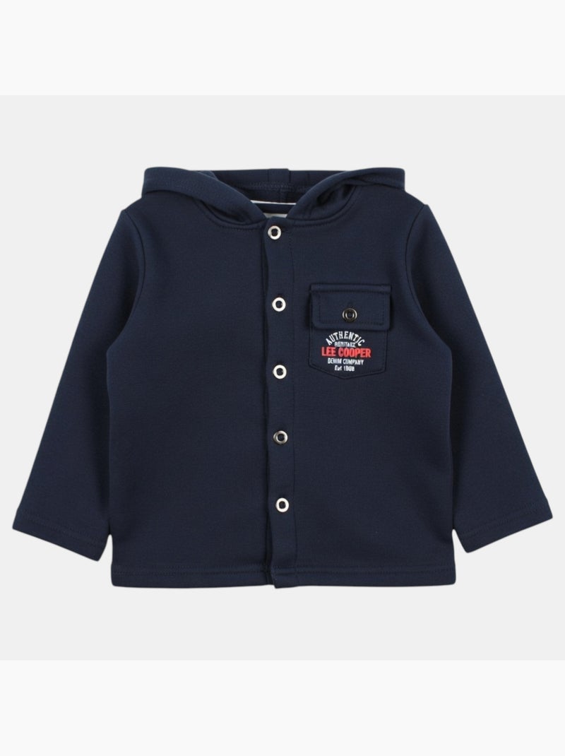 Lee Cooper - Giacca con cappuccio abbottonata da ragazzo Blu marino - Kiabi