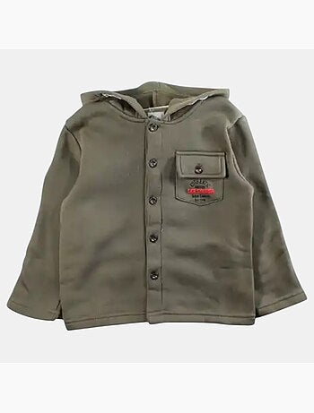 Lee Cooper - Giacca con cappuccio abbottonata da ragazzo