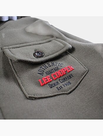 Lee Cooper - Giacca con cappuccio abbottonata da ragazzo