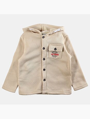 Lee Cooper - Giacca con cappuccio abbottonata da ragazzo