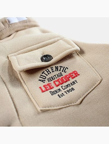 Lee Cooper - Giacca con cappuccio abbottonata da ragazzo
