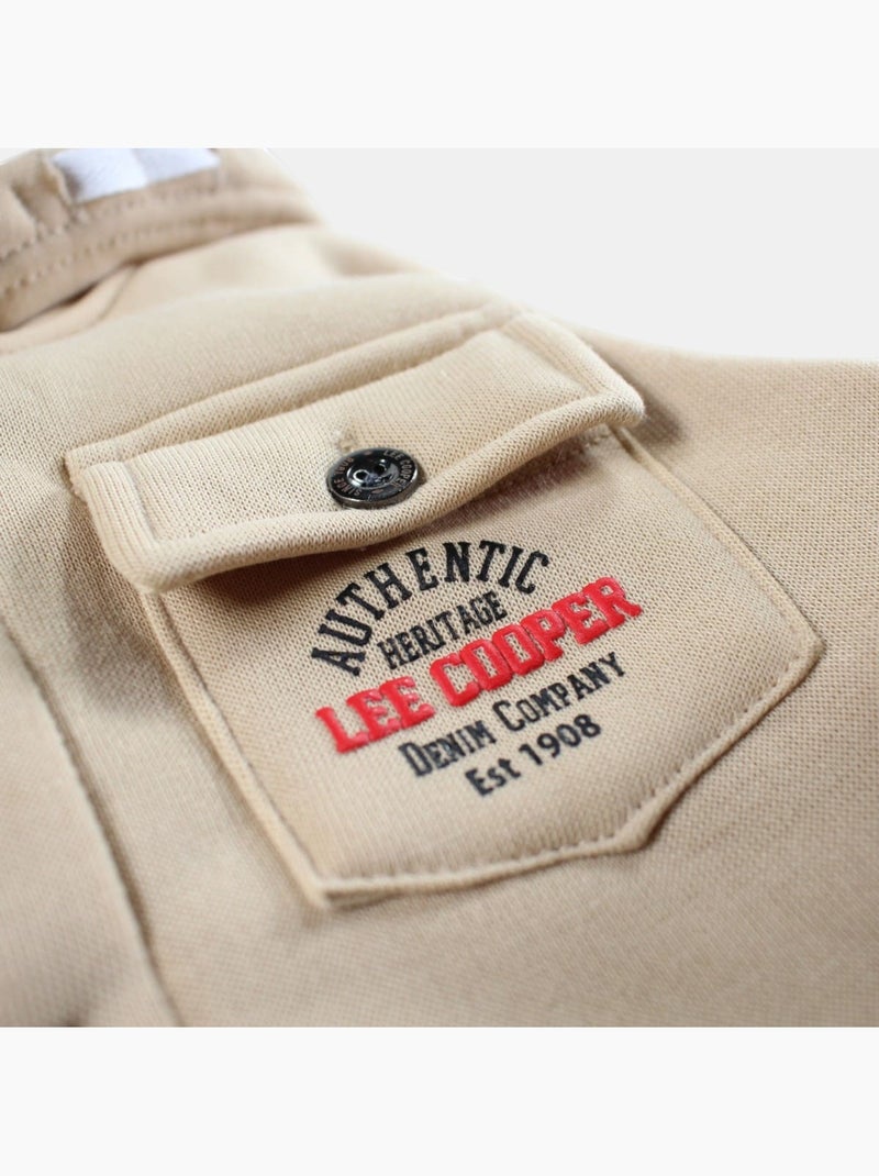 Lee Cooper - Giacca con cappuccio abbottonata da ragazzo Ecru - Kiabi