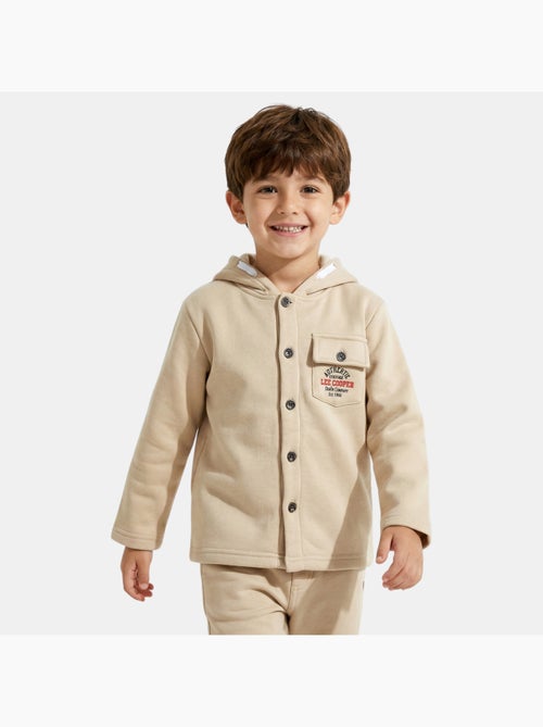 Lee cooper - giacca con cappuccio e bottoni, tasca sul petto - Kiabi Lee cooper - giacca con cappuccio e bottoni, tasca sul petto - Kiabi