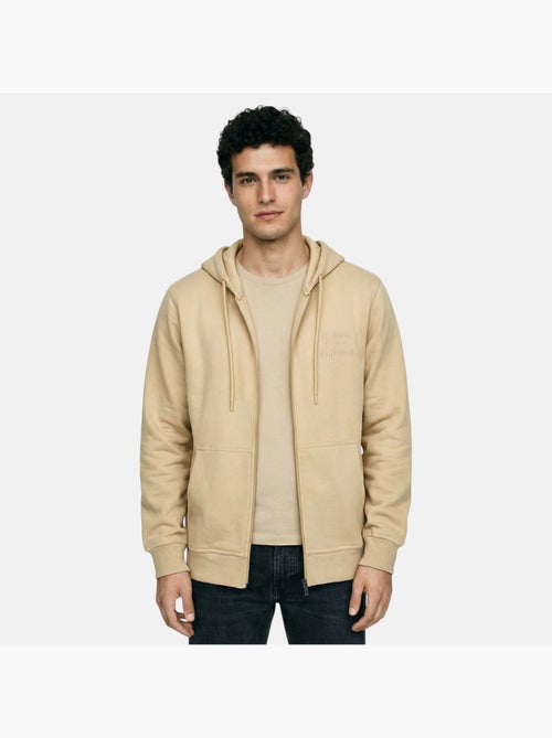 Lee cooper - giacca con cappuccio e cerniera, rifiniture a costine - Kiabi