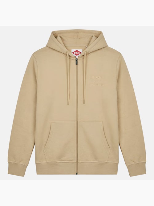 Lee cooper - giacca con cappuccio e cerniera, rifiniture a costine - Kiabi